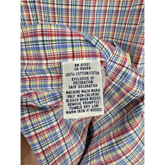 Ralph Lauren Button Down Shirt Mens XL Slim Fit Multicolor Pony Logo Long Sleeve - Picture 4 of 8